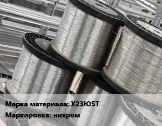 Нихромовая проволока Х23Ю5Т нихром